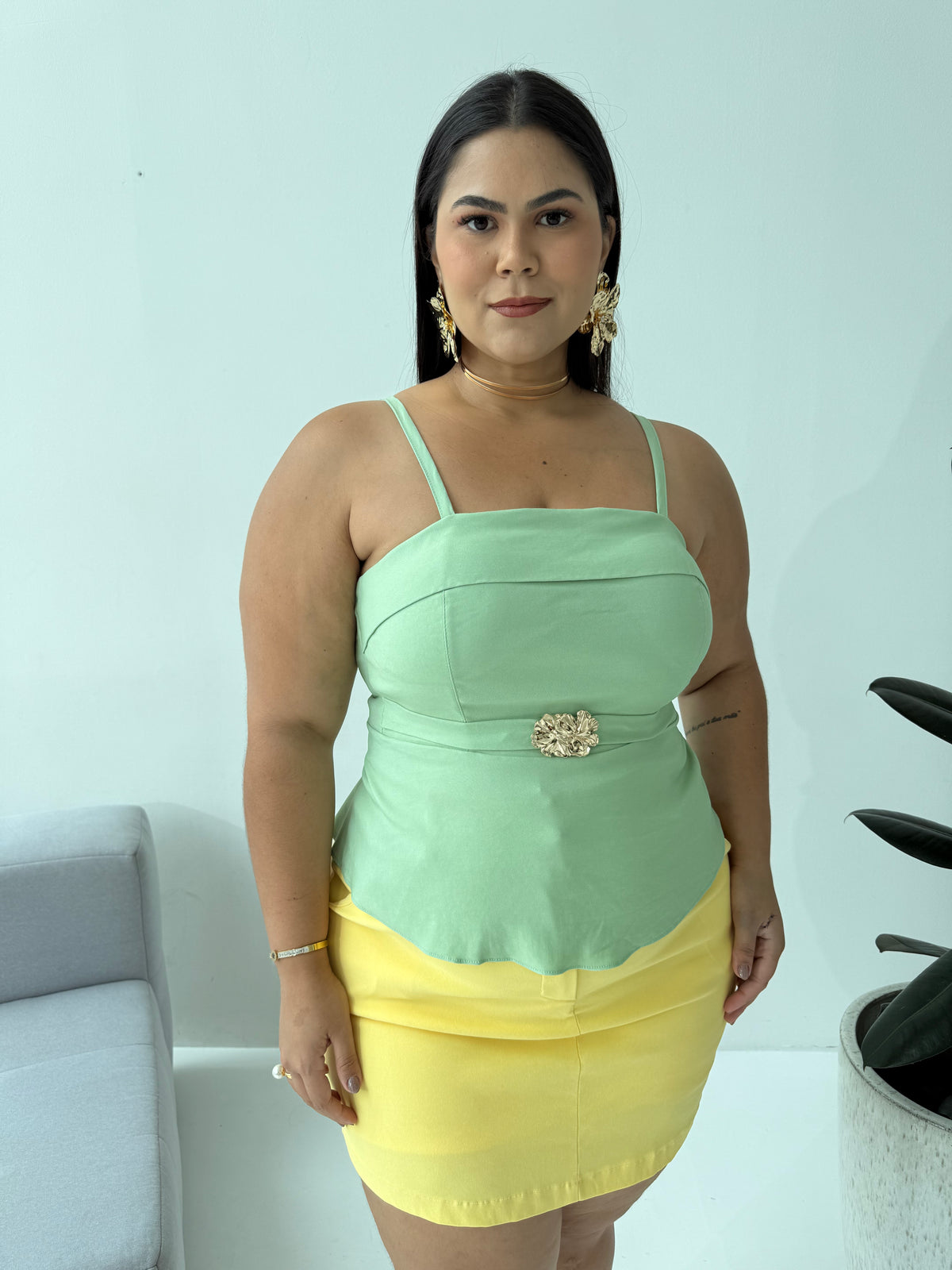 Blusa Candy Color Verde – Elegância e Frescor em Cada Detalhe