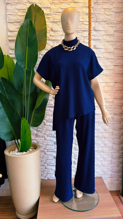 Conjunto Feminino em Malha Creponada
