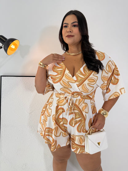 Macaquinho Sofia Folhagem- A Explosão de Frescor e Estilo Tropical que Você Precisa