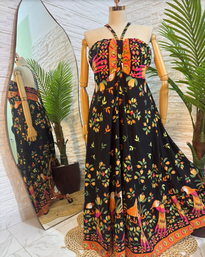 Vestido Longo Laís em Viscolinho - Elegância e Frescor que Abraçam Suas Curvas
