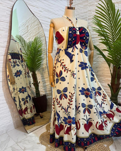 Vestido Longo Laís em Viscolinho - Elegância e Frescor que Abraçam Suas Curvas