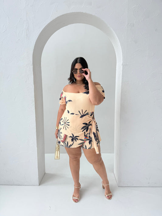 Macaquinho Short Saia Sol – Conforto, Estilo e Elegância em Uma Só Peça