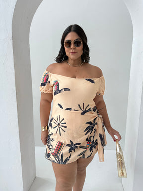 Macaquinho Short Saia Sol – Conforto, Estilo e Elegância em Uma Só Peça