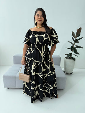 Vestido Lola Estampado – Clássico, Elegante e Atemporal