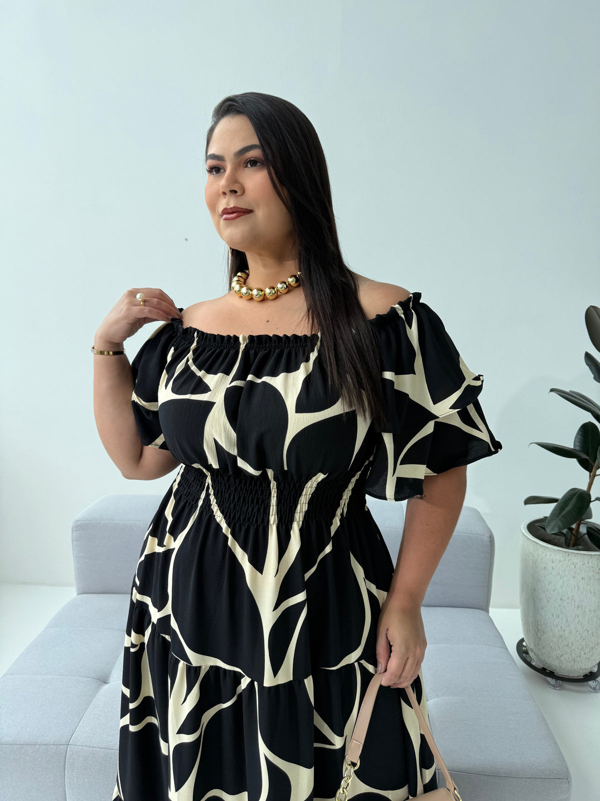 Vestido Lola Estampado – Clássico, Elegante e Atemporal