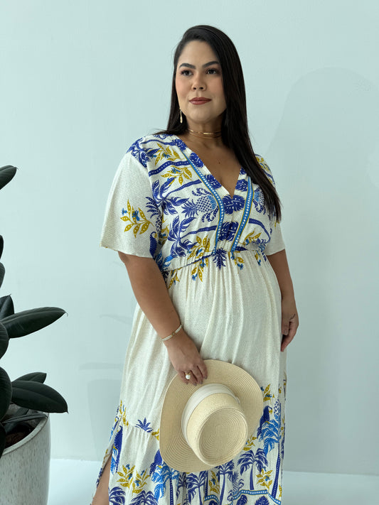 Vestido Encanto Floral Branco – Leveza, Feminilidade e Elegância Natural