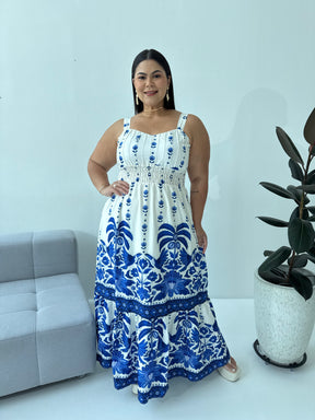 Vestido Feminino Crepe de Seda com Elástico nas Costas – Tayla Sandra Fashion