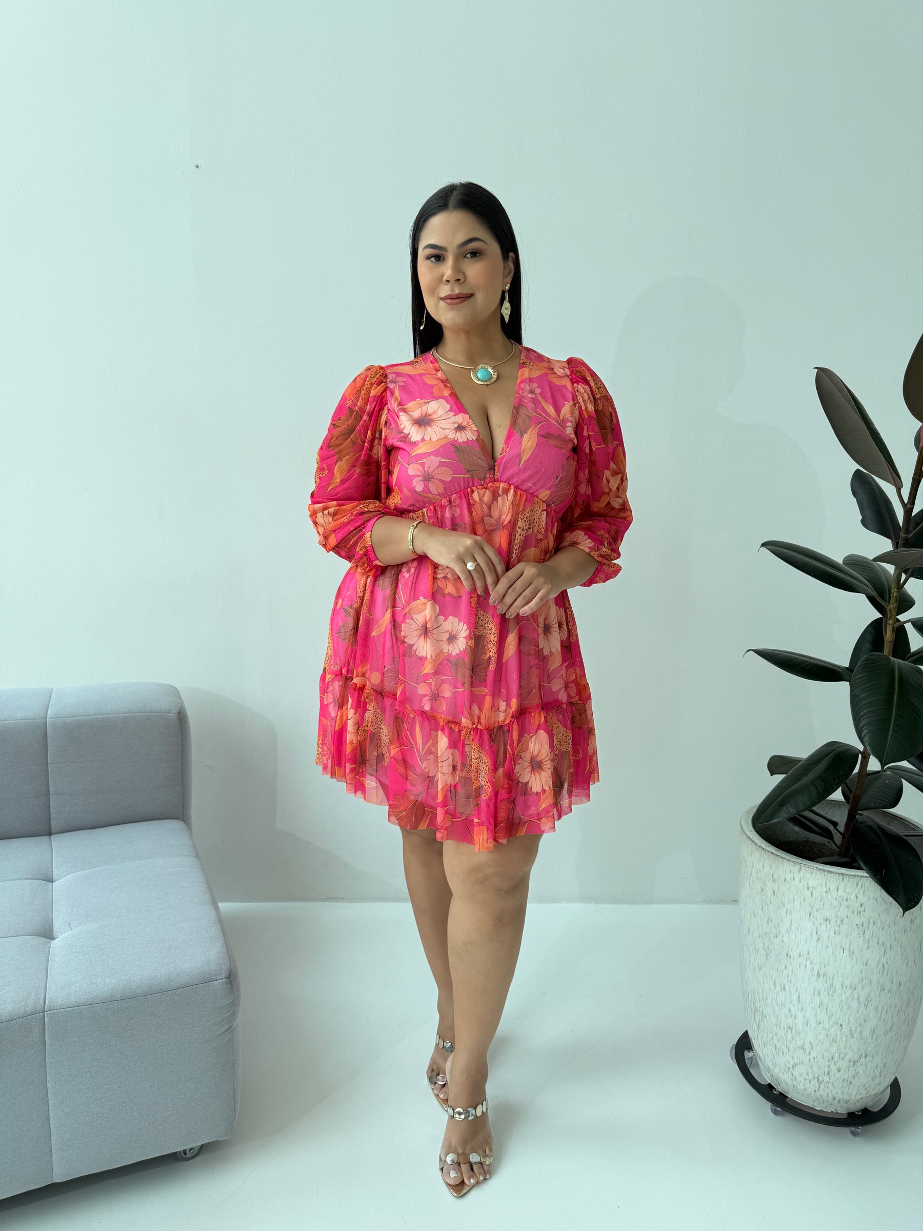 Vestido de Tule Amora Pink – Romance, Leveza e Elegância
